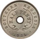 ½ Penny - George V