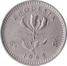 6 Pence / 5 Cents - Elizabeth II (2nd portrait)