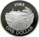 1 Dollar - Elizabeth II (Cruise Ship Tourism; Silver Proof Issue)