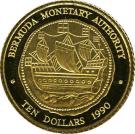 10 Dollars - Elizabeth II (Galleon ship)