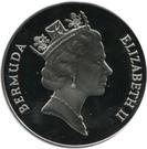 2 Dollars - Elizabeth II (Yellow-crowned night heron)