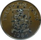 25 Cents - Elizabeth II (Bermudas)