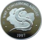 1 Dollar - Elizabeth II (WWF Conserving Nature-Rock Skink)