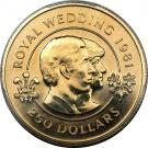 250 Dollars - Elizabeth II (Royal Wedding)