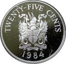 25 Cents - Elizabeth II (St. George; Silver Proof Issue)