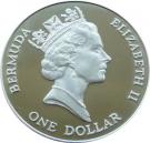 1 Dollar - Elizabeth II (WWF Conserving Nature-Rock Skink)