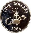5 Dollars - Elizabeth II (3rd portrait)