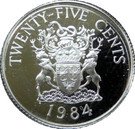 25 Cents - Elizabeth II (Devonshire Parish; Silver Proof Issue)