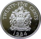 25 Cents - Elizabeth II (Paget Parish; Silver Proof Issue)