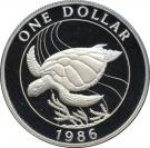 1 Dollar - Elizabeth II (WWF; Silver Proof Issue)