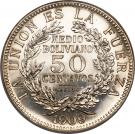 ½ Boliviano / 50 Centavos