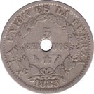 5 Centavos (with hole)
