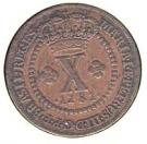 10 Réis - Maria I & Pedro III