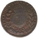 10 Réis - Pedro I (Countermarked 20 Réis, KM#360)