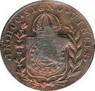 10 Réis - Pedro II (Countermarked 20 Réis with star CEARÁ)