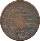 80 Réis - Maria I & Pedro III (Countermarked on 40 Reis)