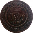 40 Réis - João Prince Regent (Countermarked 20 Réis)