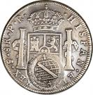 960 Réis - João, Prince Regent (Minas Gerais; countermarked on Bolivia 8 Reales, KM#55)