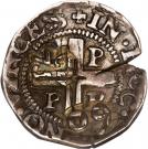 75 Réis - João IV (Countermarked ½ Tostão)