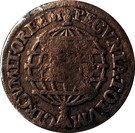 10 Réis - José I (counterstamped 5 Réis)