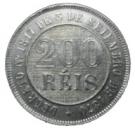 200 Réis - Pedro II