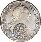 960 Réis - João, Prince Regent (Minas Gerais; countermarked on Bolivia 8 Reales, KM#55)