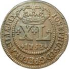 40 Réis - José I (Lisbon Mint)