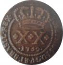 20 Réis - José I (Brazil Mint)