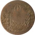 20 Réis - Pedro II (Countermarked 80 Réis from Goiás Mint, KM# 383)