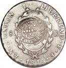 960 Réis - João Prince Regent (Countermarked 8 Reales; Mato Grosso)