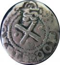 50 Réis - João IV (Countermarked 2 Vinténs)