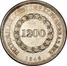 1200 Réis - Pedro II