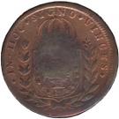 20 Réis - Pedro I (Countermarked 40 Réis)