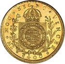6400 Réis - Pedro I