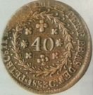 40 Réis - Pedro II (2 Vinténs)