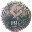 100 Réis - João IV (Countermarked 80 Réis)