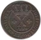 10 Réis - José I (Lisbon Mint)