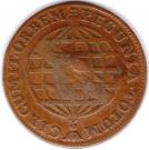 40 Réis - José I (Countermarked 20 Réis, KM#175.1)