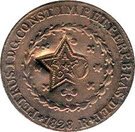 10 Réis - Pedro II (Countermarked 20 Réis with star CEARÁ)