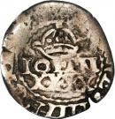 50 Réis - João IV (Countermarked ½ Tostão)