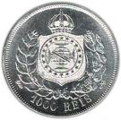 1000 Réis - Pedro II