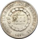 2000 Réis - Pedro II