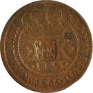 40 Réis - João V (counterstamped 20 Réis)