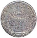 2000 Réis (dashes between stars)