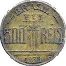 500 Réis (Regente Feijó, thick planchet)