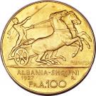 100 Franga Ari - Zog I