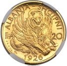 20 Franga Ari - Zog I (Prova)