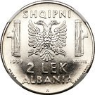 2 Lek - Vittorio Emanuele III (Prova)