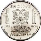 0.50 Lek - Vittorio Emanuele III (Prova)