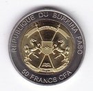 50 Francs CFA (White Rhinoceros)